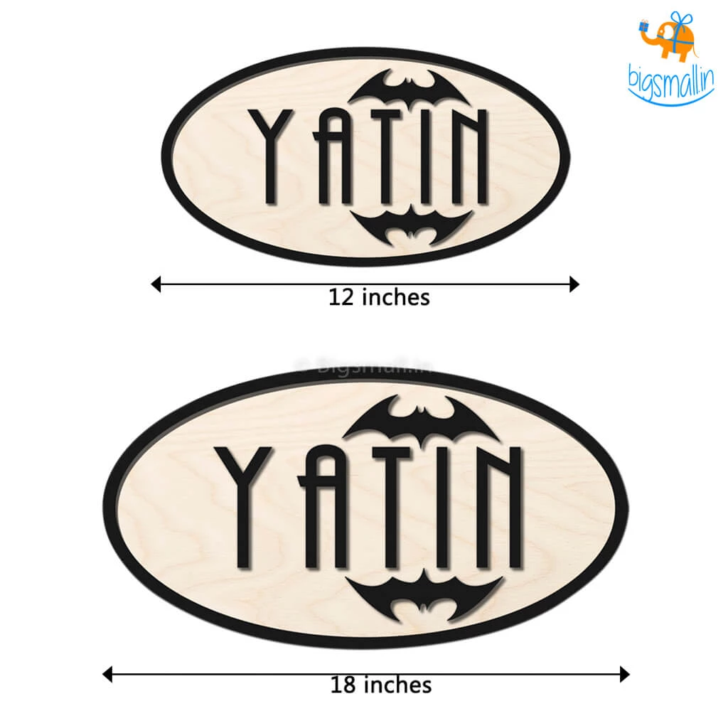 Chitra Chaya Personalized Batman Themed Nameplate | COD Not Available