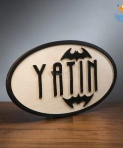 Chitra Chaya Personalized Batman Themed Nameplate | COD Not Available