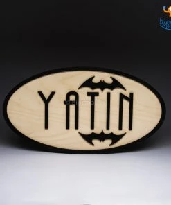 Chitra Chaya Personalized Batman Themed Nameplate | COD Not Available