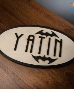 Chitra Chaya Personalized Batman Themed Nameplate | COD Not Available