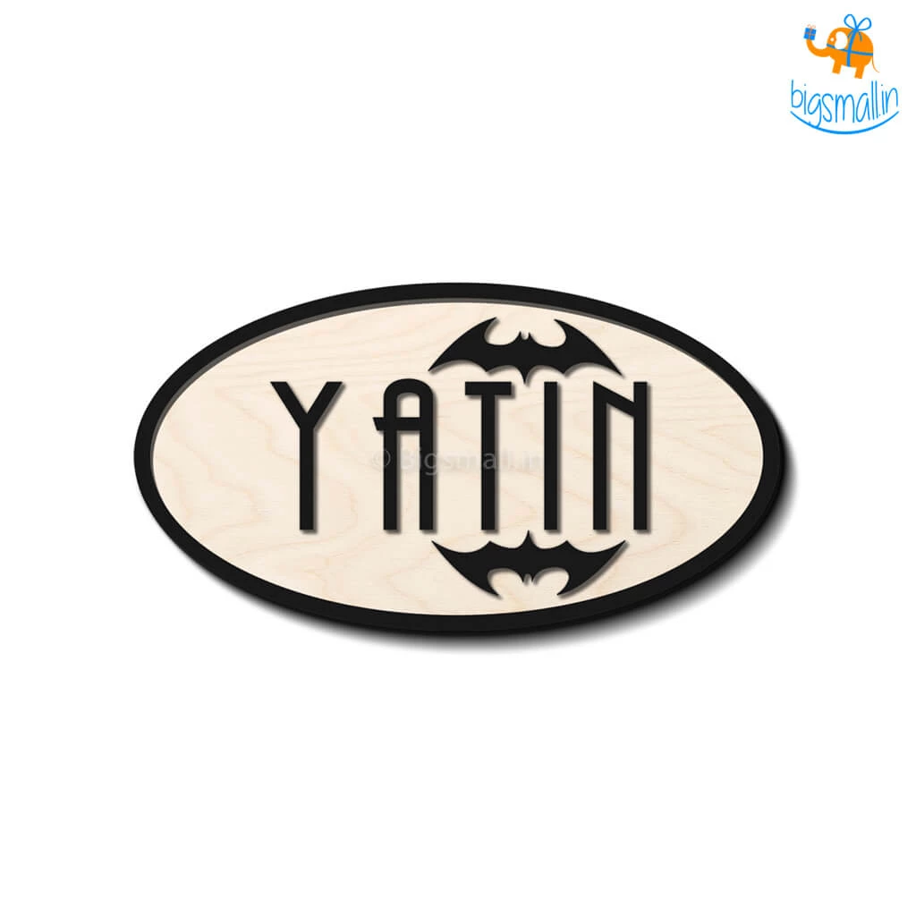 Chitra Chaya Personalized Batman Themed Nameplate | COD Not Available