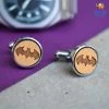 DesignWesign Batman Wooden Cufflinks