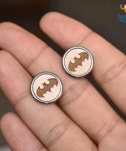 DesignWesign Batman Wooden Cufflinks