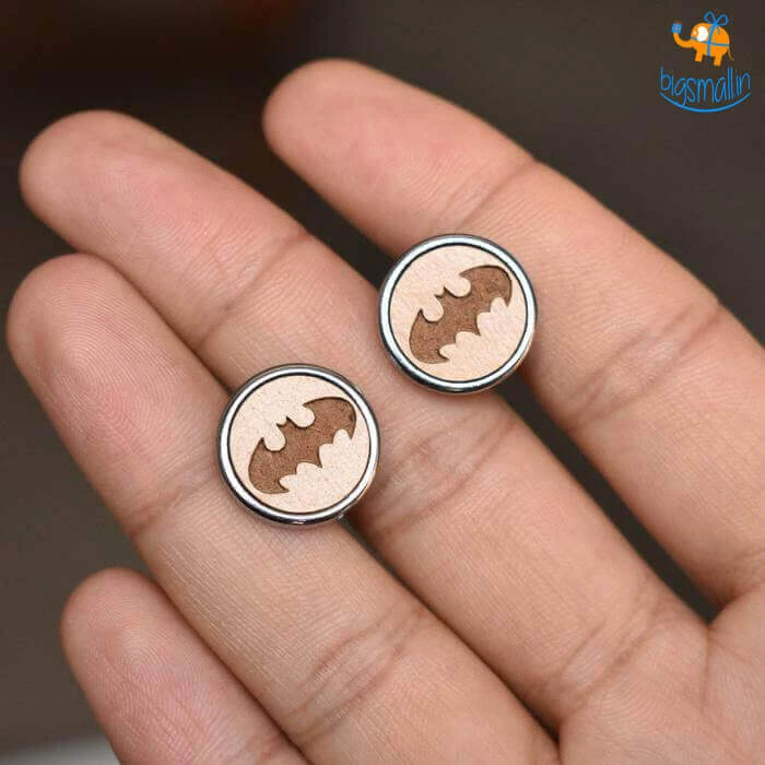 DesignWesign Batman Wooden Cufflinks