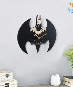 Bigsmall_cc Batman Wooden Wall Clock
