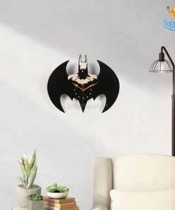 Bigsmall_cc Batman Wooden Wall Clock