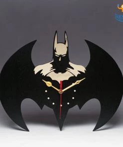 Bigsmall_cc Batman Wooden Wall Clock
