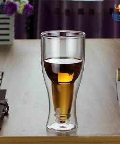 Bigsmall_hmk Beer Bottle Inverted Glass