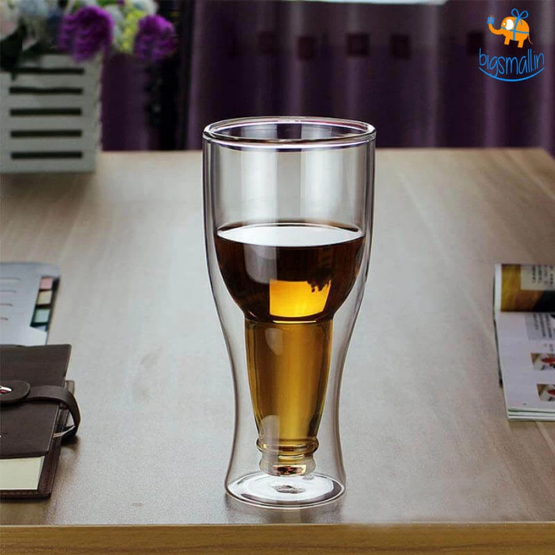 Bigsmall_hmk Beer Bottle Inverted Glass