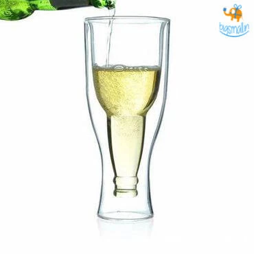 Bigsmall_hmk Beer Bottle Inverted Glass