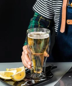 Bigsmall_hmk Beer Bottle Inverted Glass