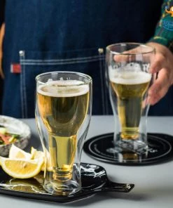 Bigsmall_hmk Beer Bottle Inverted Glass