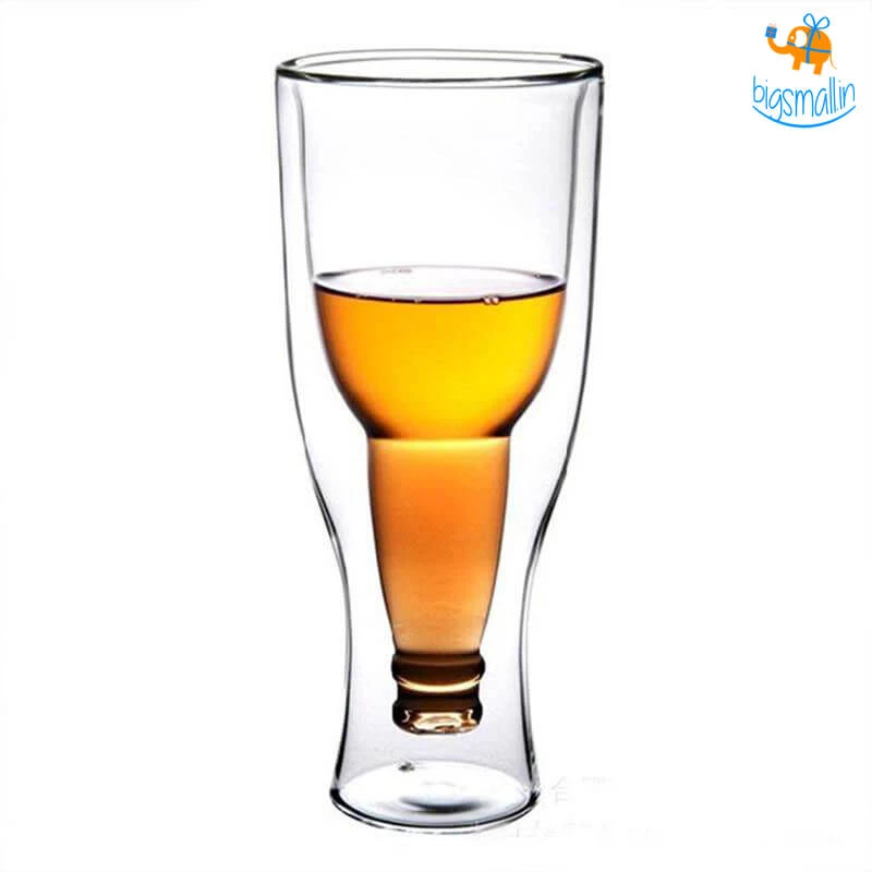 Bigsmall_hmk Beer Bottle Inverted Glass