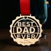Chitra Chaya Personalized Best Dad Wooden Medal | COD Not Available Father's Day