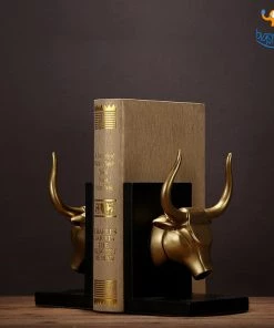 VinnyC All Of It Bull Head Bookends