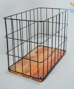 Hollyhock Black Metal Wire Storage Basket All Of It