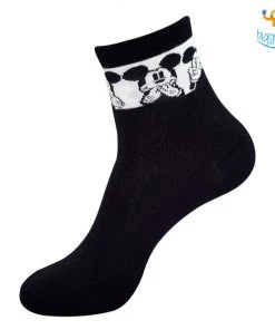 Balenzia Black And White Mickey Socks - Pack Of 2 All Of It