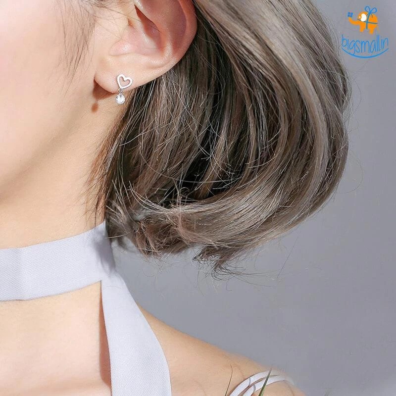 AmyLi Heart Shaped Ear Studs All Of It