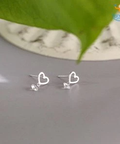 AmyLi Heart Shaped Ear Studs All Of It