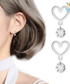 AmyLi Heart Shaped Ear Studs All Of It