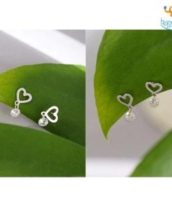 AmyLi Heart Shaped Ear Studs All Of It