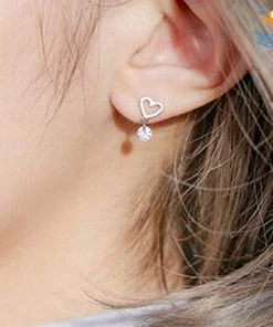 AmyLi Heart Shaped Ear Studs All Of It