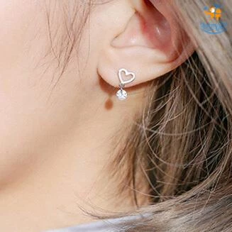 AmyLi Heart Shaped Ear Studs All Of It
