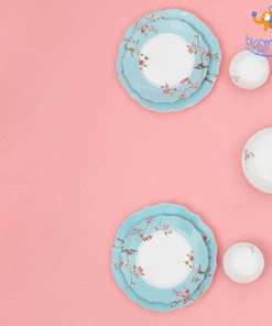 Devnow All Of It Sakura Printed Dinner Set - 21 Pcs