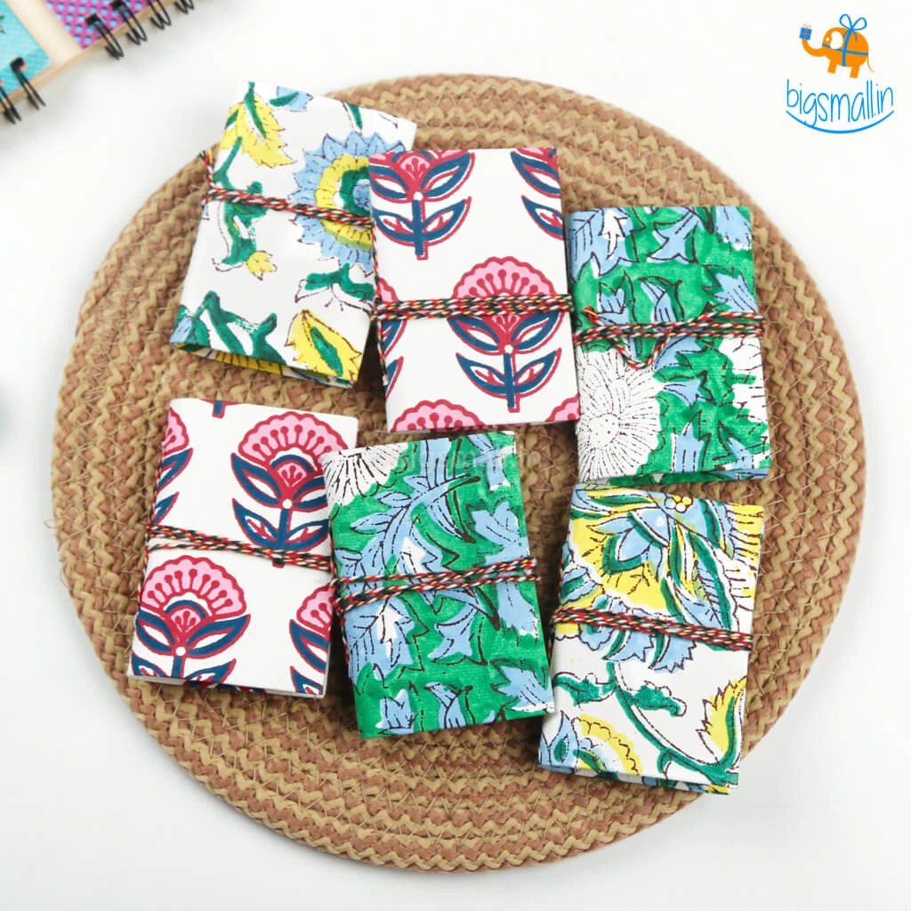 Ascetic Blossom Pocket Diaries - Pack Of 6