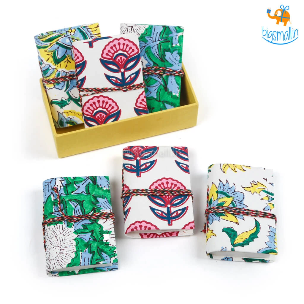 Ascetic Blossom Pocket Diaries - Pack Of 6