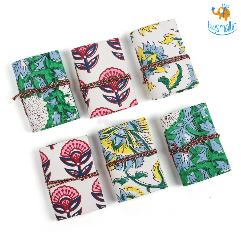 Ascetic Blossom Pocket Diaries - Pack Of 6