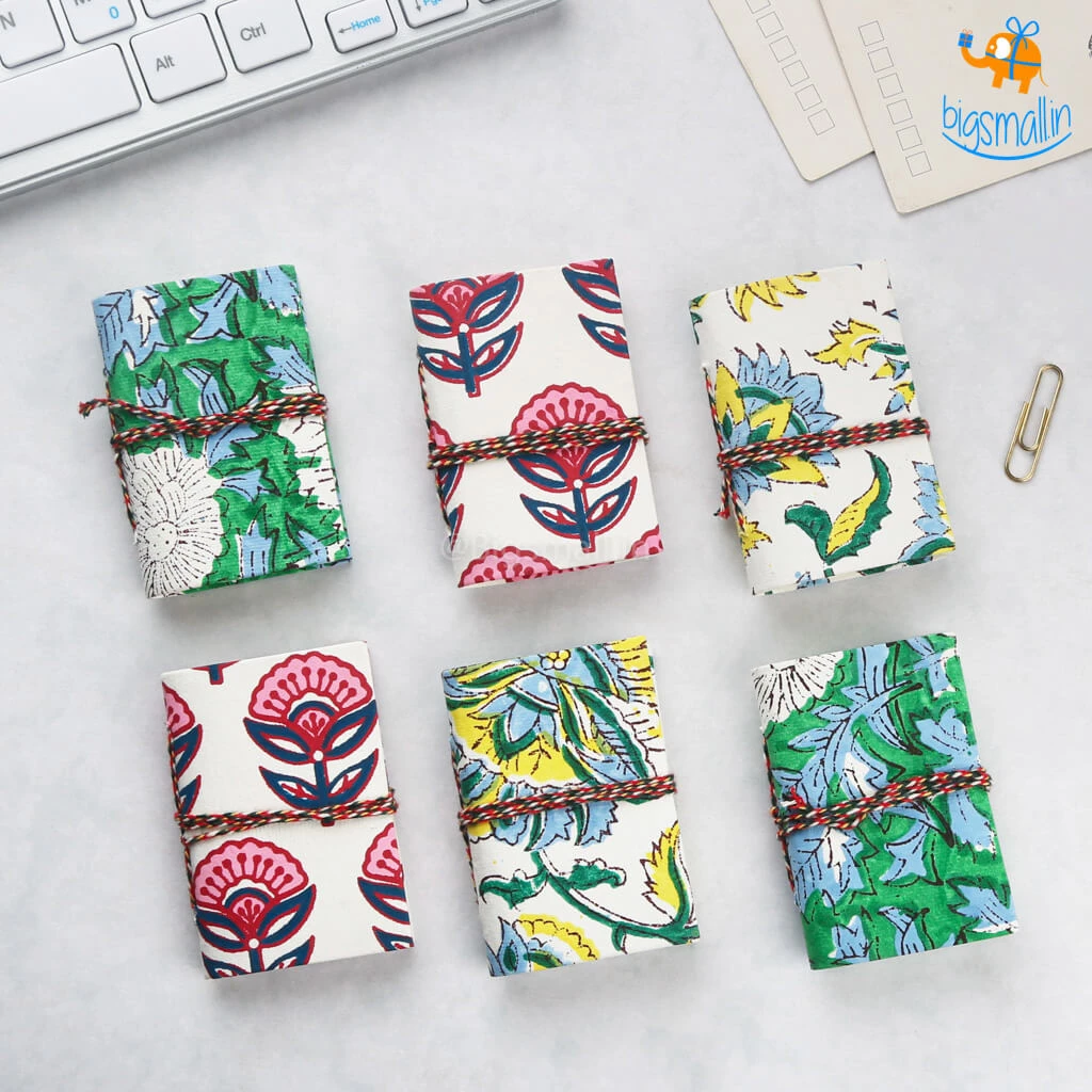 Ascetic Blossom Pocket Diaries - Pack Of 6