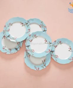 Devnow All Of It Sakura Printed Dinner Set - 21 Pcs