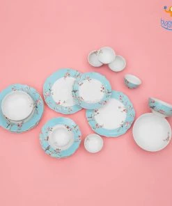 Devnow All Of It Sakura Printed Dinner Set - 21 Pcs