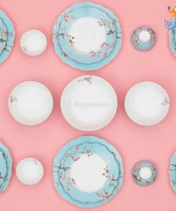 Devnow All Of It Sakura Printed Dinner Set - 21 Pcs