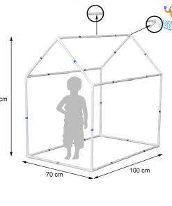 Soumya All Of It Canvas Kids Small Multi Color Tent House With Quilt