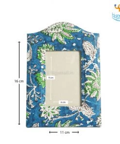 Ascetic Blue Floral Photo Frame