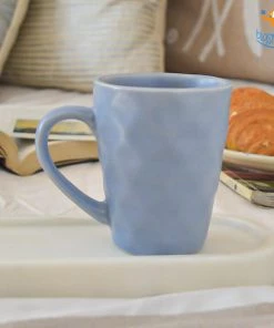 Hollyhock Sky Blue Textured Mug All Of It