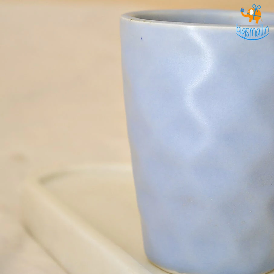 Hollyhock Sky Blue Textured Mug All Of It