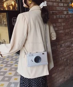 Coral Tree All Of It Camera Shaped Clutch Bag