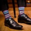 SockSoho Blueberry Stripes Socks Father's Day