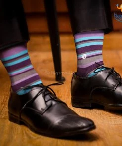 SockSoho Blueberry Stripes Socks Father's Day