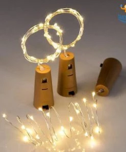 Coral Tree Bottle Cork LED String Lights - Set Of 3