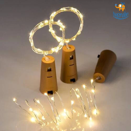 Coral Tree Bottle Cork LED String Lights - Set Of 3