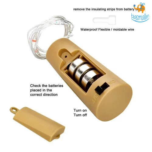 Coral Tree Bottle Cork LED String Lights - Set Of 3