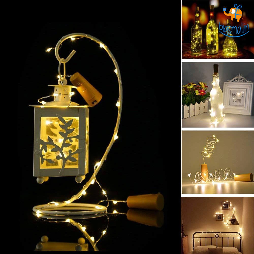 Coral Tree Bottle Cork LED String Lights - Set Of 3
