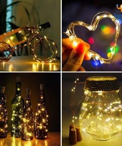 Coral Tree Bottle Cork LED String Lights - Set Of 3