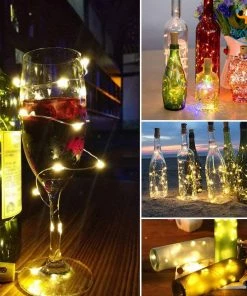 Coral Tree Bottle Cork LED String Lights - Set Of 3