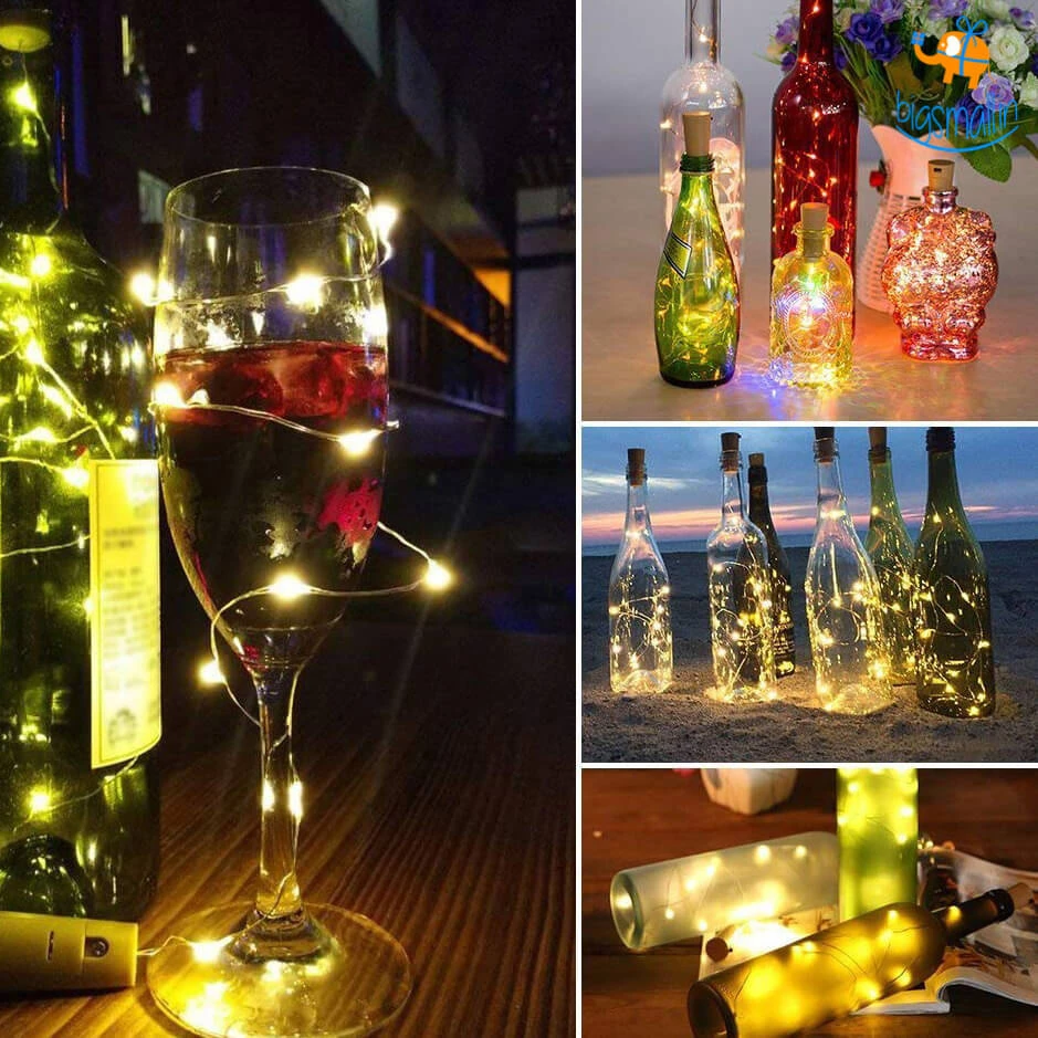 Coral Tree Bottle Cork LED String Lights - Set Of 3