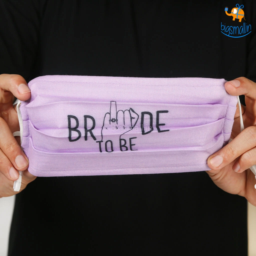 SoxyToes Sale Bride To Be Cotton Mask With Filter